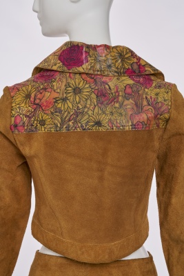 A J Cooper hand-painted suede and leather Adam & Eve ensemble, 1970s - 4