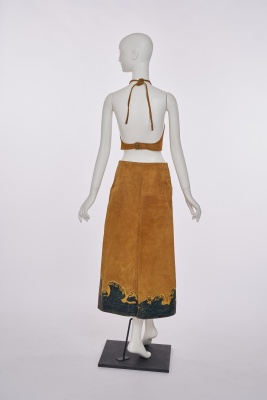 A J Cooper hand-painted suede and leather Adam & Eve ensemble, 1970s - 6