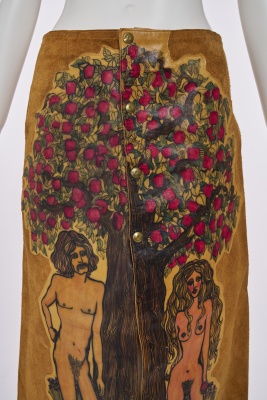 A J Cooper hand-painted suede and leather Adam & Eve ensemble, 1970s - 10