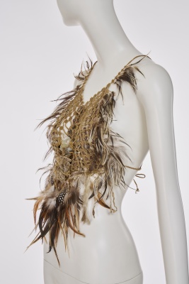 A Paul Johnson quartz and macram&eacute; bodice, 1975 - 2