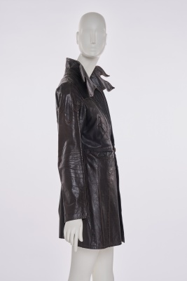 An East West Musical Instruments Co. brown leather jacket, 1970s - 2