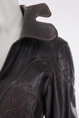 An East West Musical Instruments Co. brown leather jacket, 1970s - 6