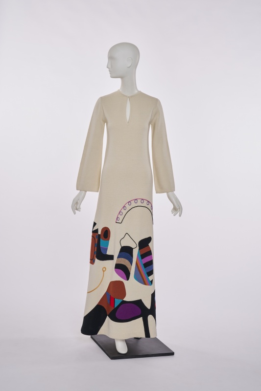 A rare Marco Correa for Tai wool jersey maxi dress, circa 1970