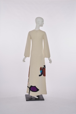 A rare Marco Correa for Tai wool jersey maxi dress, circa 1970 - 3