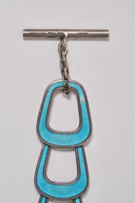 A Gucci enamelled silver link bracelet, 1970s - 3