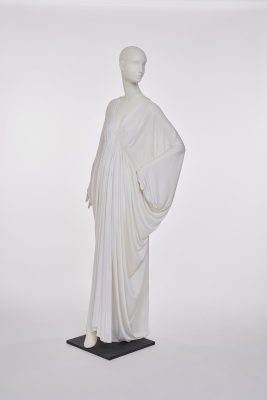 A Yuki draped white jersey dress, circa 1974 - 2
