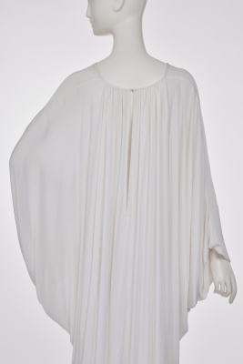 A Yuki draped white jersey dress, circa 1974 - 5
