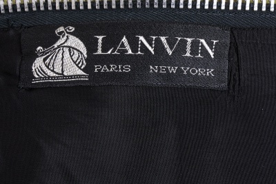 A Lanvin printed cotton evening gown, circa 1970, - 7