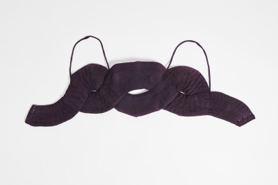 A Madame Gr&egrave;s haute couture aubergine silk jersey ensemble, circa 1973 - 4
