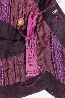 A Madame Gr&egrave;s haute couture aubergine silk jersey ensemble, circa 1973 - 6