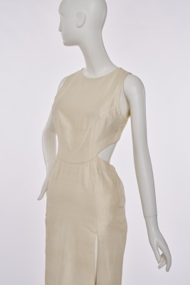 An Emilio Pucci ivory shantung silk dress, 1970s - 4