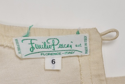 An Emilio Pucci ivory shantung silk dress, 1970s - 7