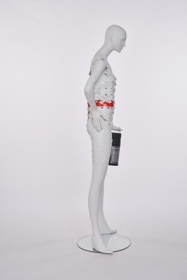A rare Pierre Bory of Paris vinyl puzzle-piece Mutable 'K' dress, 1970 - 2