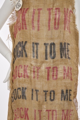 A burlap sack dress, 1960s - 4