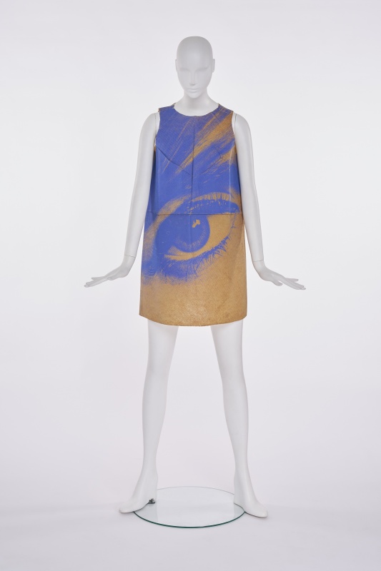 A Harry Gordon Poster Dress Ltd ''''Mystic Eye' paper dress, 1968