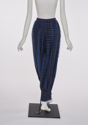 A pair of Issey Miyake black and blue wool trousers, Autumn-Winter 1982-83 - 4