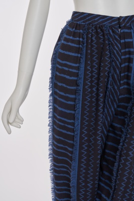 A pair of Issey Miyake black and blue wool trousers, Autumn-Winter 1982-83 - 6