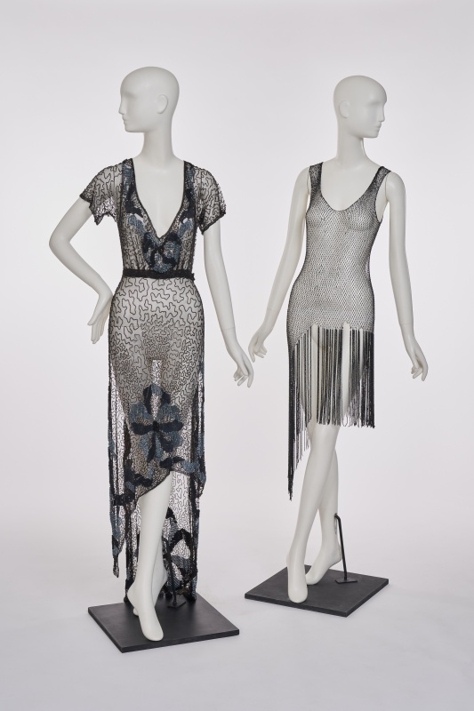 A beaded tunic, circa 1912, and other items