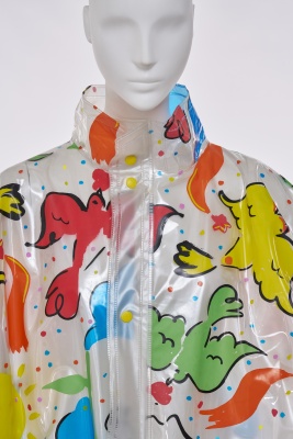 A Jean-Charles de Castelbajac printed clear PVC raincoat, circa 1996 - 3