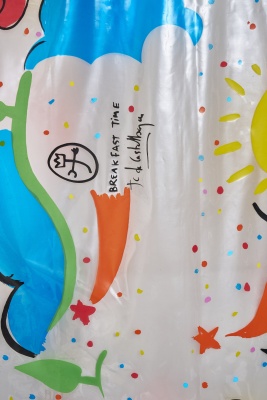 A Jean-Charles de Castelbajac printed clear PVC raincoat, circa 1996 - 4