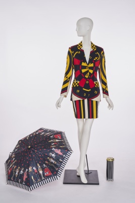 A Moschino 'Dart Board' suit, probably 1990s