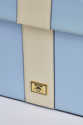 A Moschino blue and ivory 'Gift' bag, circa 1996 - 5