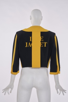 A Franco Moschino black and yellow cr&ecirc;pe 'Life Jacket', Spring-Summer 1991 - 3