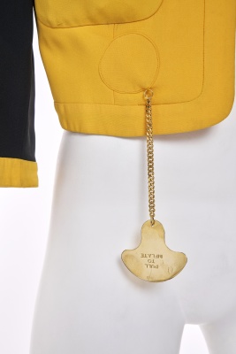 A Franco Moschino black and yellow cr&ecirc;pe 'Life Jacket', Spring-Summer 1991 - 5