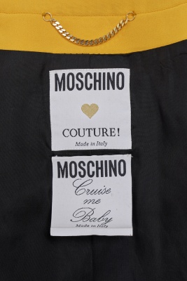 A Franco Moschino black and yellow cr&ecirc;pe 'Life Jacket', Spring-Summer 1991 - 9