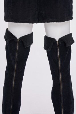 A Matsuda black velvet romper ensemble, late 1980s-early 1990s - 8