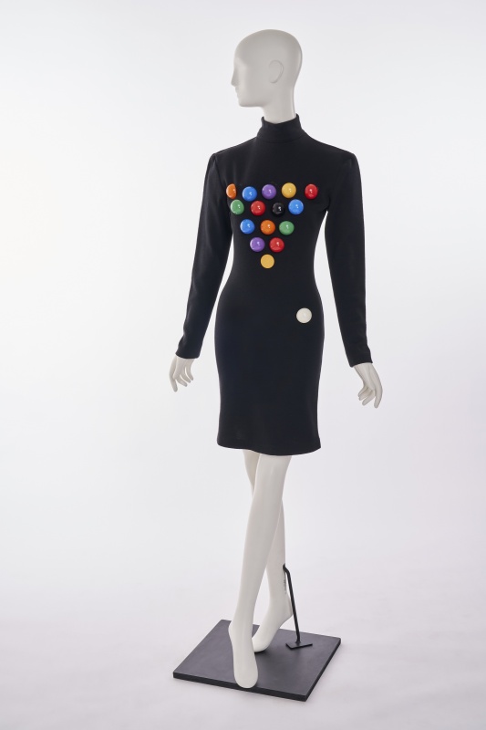A rare Patrick Kelly pool ball dress, Autumn-Winter 1988-89
