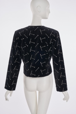 A Patrick Kelly embroidered black velvet jacket, Autumn-Winter 1988-89 - 3