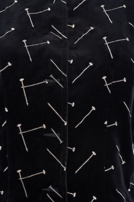 A Patrick Kelly embroidered black velvet jacket, Autumn-Winter 1988-89 - 4