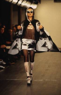 A Stephen Sprouse/Andy Warhol printed chiffon minidress, Spring-Summer 1998 - 2