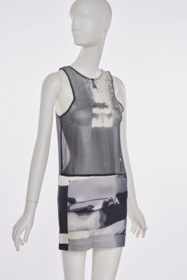 A Stephen Sprouse/Andy Warhol printed chiffon minidress, Spring-Summer 1998 - 3