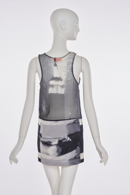 A Stephen Sprouse/Andy Warhol printed chiffon minidress, Spring-Summer 1998 - 5