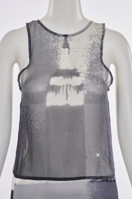 A Stephen Sprouse/Andy Warhol printed chiffon minidress, Spring-Summer 1998 - 6