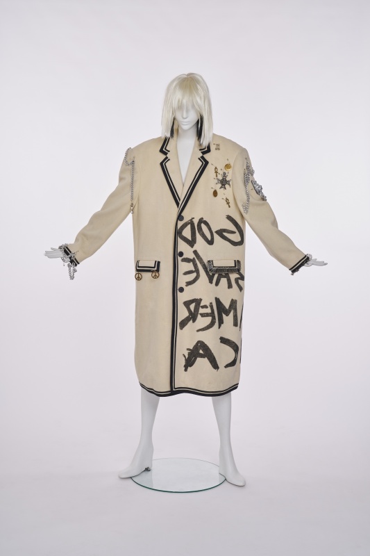 A Stephen Sprouse printed and embellished 'Anarchy' coat, 'Couture' line, Autumn-Winter 1987-88