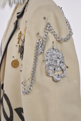 A Stephen Sprouse printed and embellished 'Anarchy' coat, 'Couture' line, Autumn-Winter 1987-88 - 14