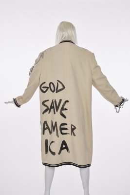 A Stephen Sprouse printed and embellished 'Anarchy' coat, 'Couture' line, Autumn-Winter 1987-88 - 17