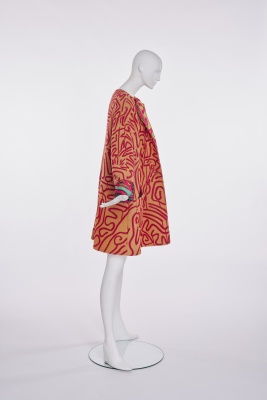 A Stephen Sprouse Keith Haring print wool coat, 'Burnout 88' collection, Spring-Summer 1988 - 5