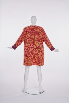 A Stephen Sprouse Keith Haring print wool coat, 'Burnout 88' collection, Spring-Summer 1988 - 6