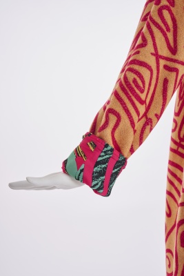 A Stephen Sprouse Keith Haring print wool coat, 'Burnout 88' collection, Spring-Summer 1988 - 8