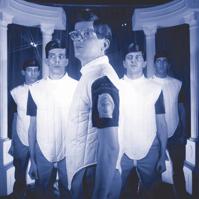 A Devo quilted Tyvek 'Action Vest' from the 'New Traditionalists' tour, 1981 - 2