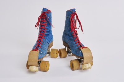 A pair of Maud Frizon roller skates, 1980s - 2