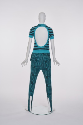 A BodyMap printed turquoise cotton jersey ensemble, 'Barbee takes a trip ...' collection, Spring-Summer 1985 - 3