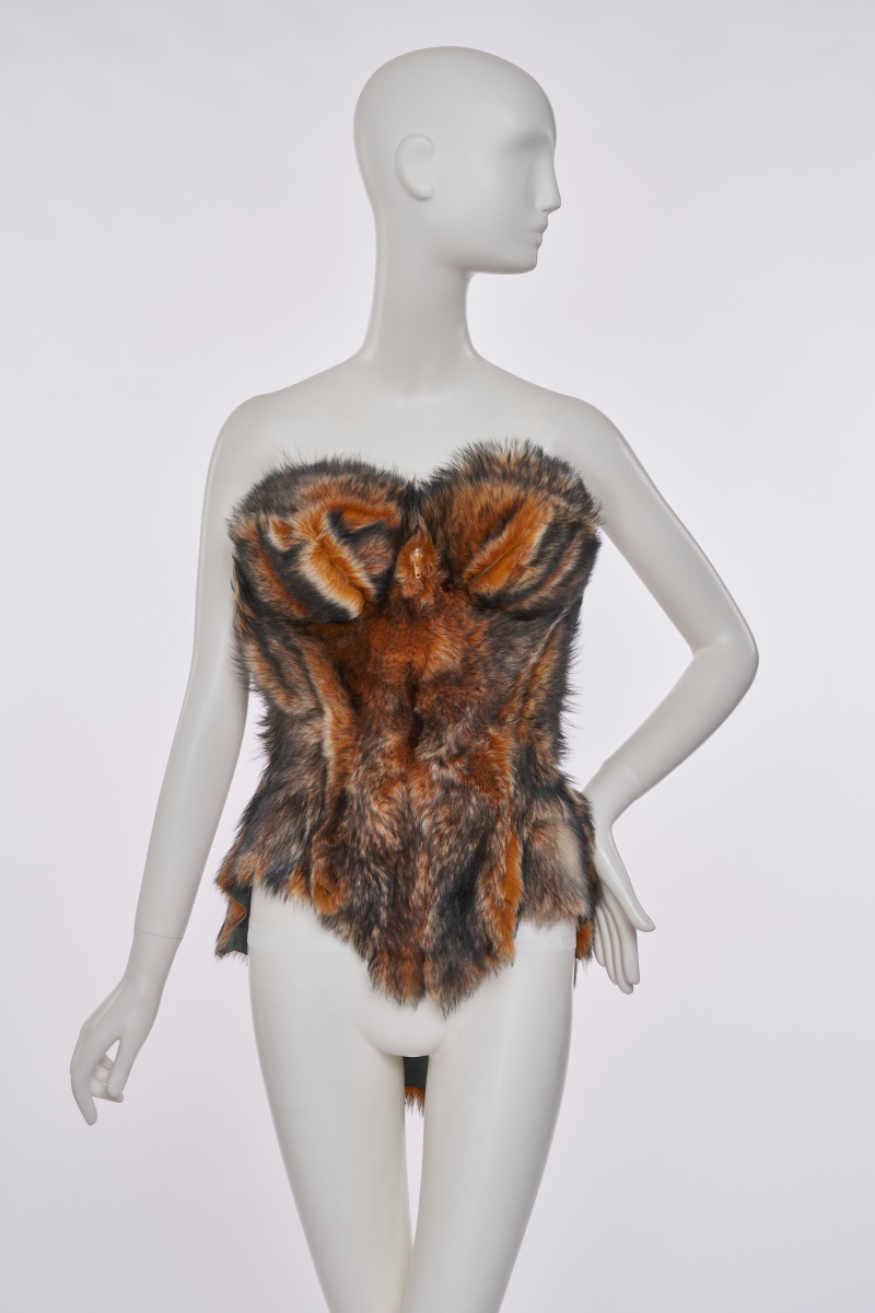 A rare Vivienne Westwood sheepskin corset, 'Vive La Cocotte' collection, Autumn-Winter 1995-96
