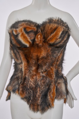 A rare Vivienne Westwood sheepskin corset, 'Vive La Cocotte' collection, Autumn-Winter 1995-96 - 5