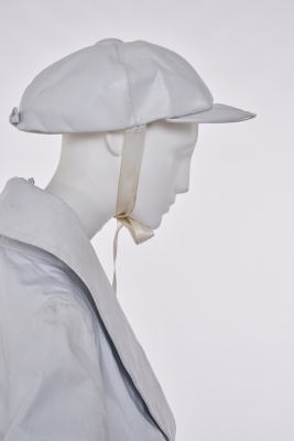 A Vivienne Westwood grey leather ensemble, 'Caf&eacute; Society' collection, Spring-Summer 1994 - 9
