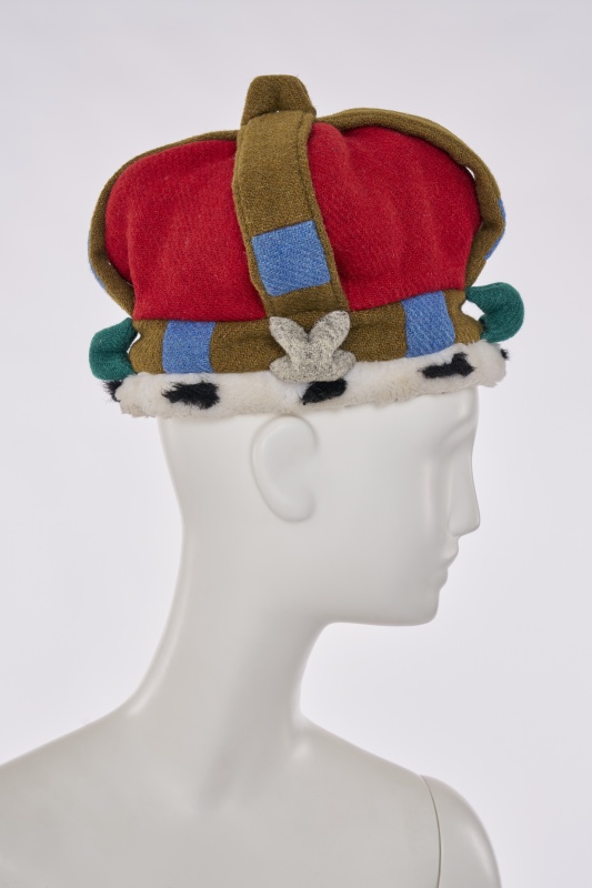 A Vivienne Westwood wool and faux ermine crown, 'Harris Tweed' collection, Autumn-Winter 1987-88